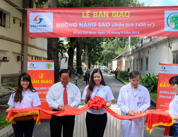 Vinasun hỗ trợ nâng cấp đường nội bộ Bệnh viện Nhi Đồng 2