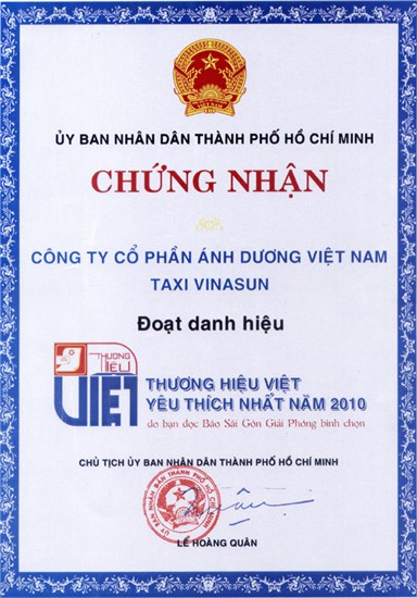 Thương hiệu Việt yêu thích nhất 2010